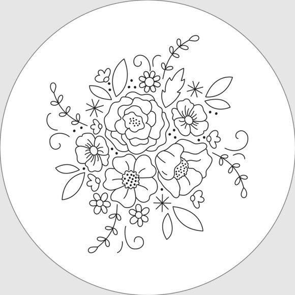 Nursery Embroidery Pattern Transfers Set of 10 Reusable Iron-On Designs - Picture 3 of 11